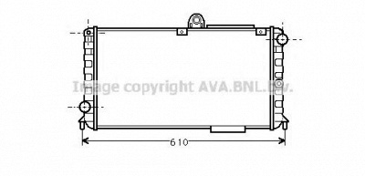 AVA QUALITY COOLING al2005 -  Радиатор, охлаждение двигателя
